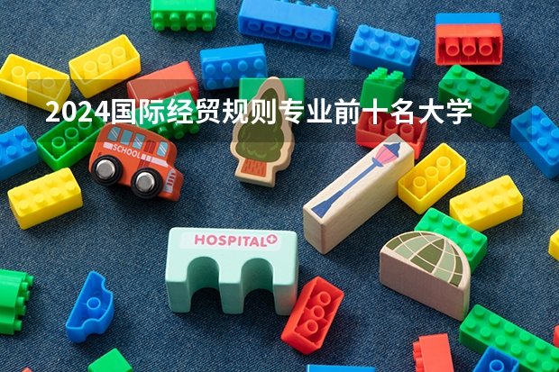 2024国际经贸规则专业前十名大学名单