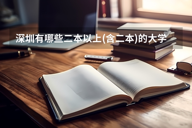深圳有哪些二本以上(含二本)的大学?