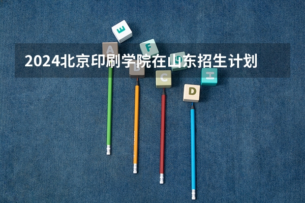 2024北京印刷学院在山东招生计划表