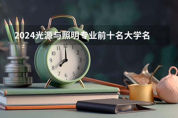2024光源与照明专业前十名大学名单