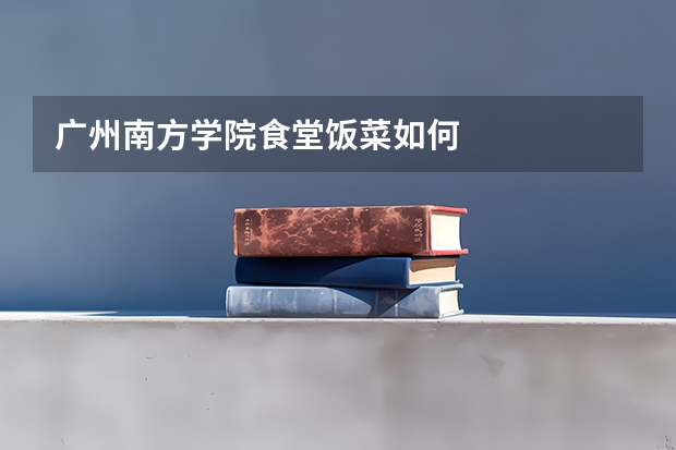广州南方学院食堂饭菜如何