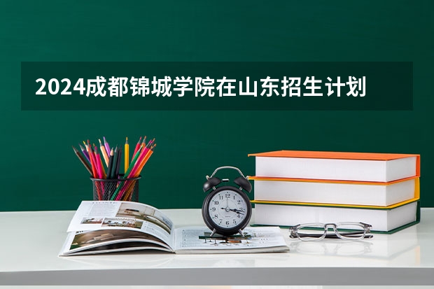 2024成都锦城学院在山东招生计划表