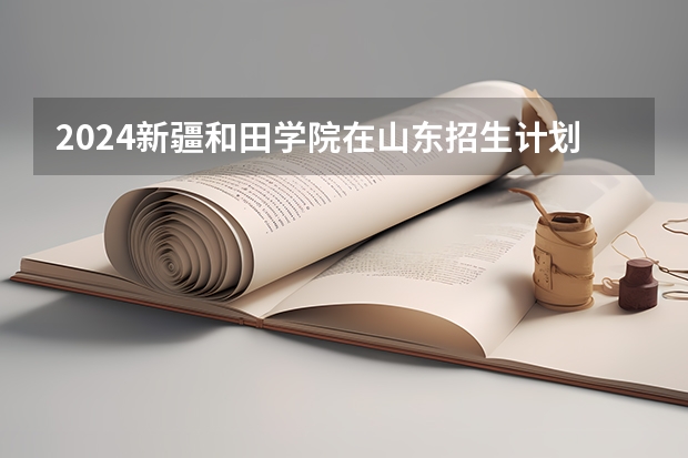 2024新疆和田学院在山东招生计划表