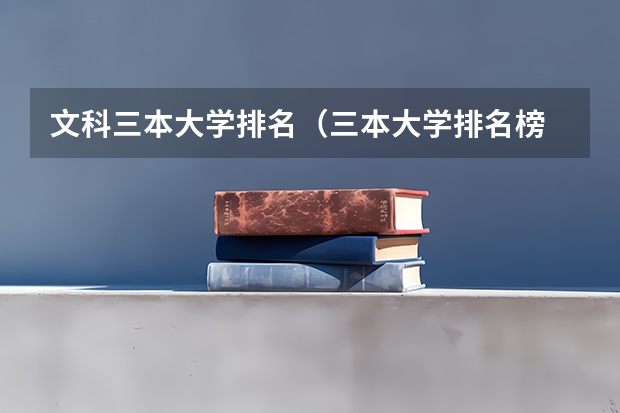 文科三本大学排名（三本大学排名榜 全国最好的三本学校）