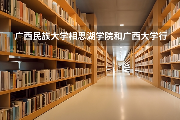 广西民族大学相思湖学院和广西大学行健文理学院哪个好？