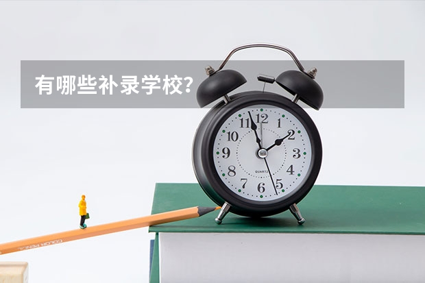 有哪些补录学校？