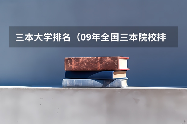 三本大学排名(09年全国三本院校排名)