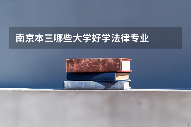 南京本三哪些大学好学法律专业