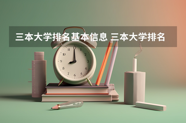 三本大学排名基本信息 三本大学排名