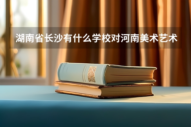 湖南省长沙有什么学校对河南美术艺术生招生