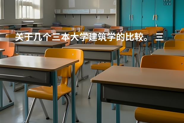 关于几个三本大学建筑学的比较。 三本大学排名最新排名