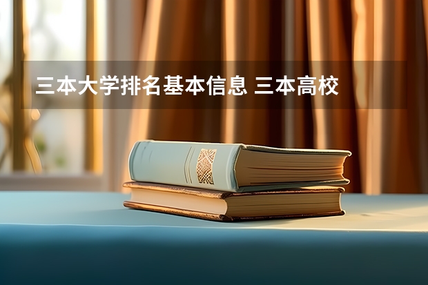 三本大学排名基本信息 三本高校