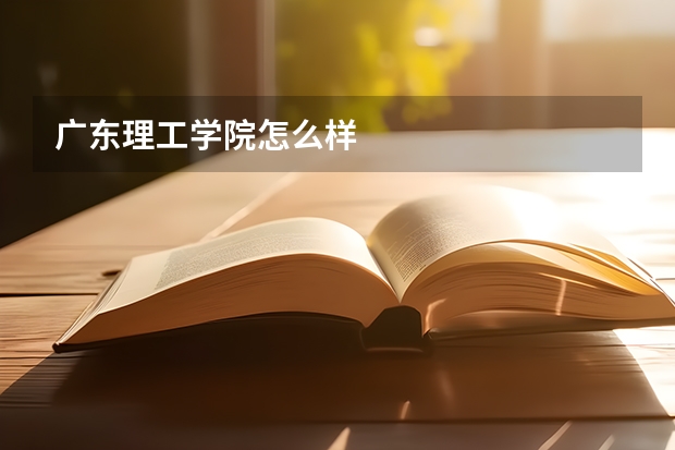 广东理工学院怎么样