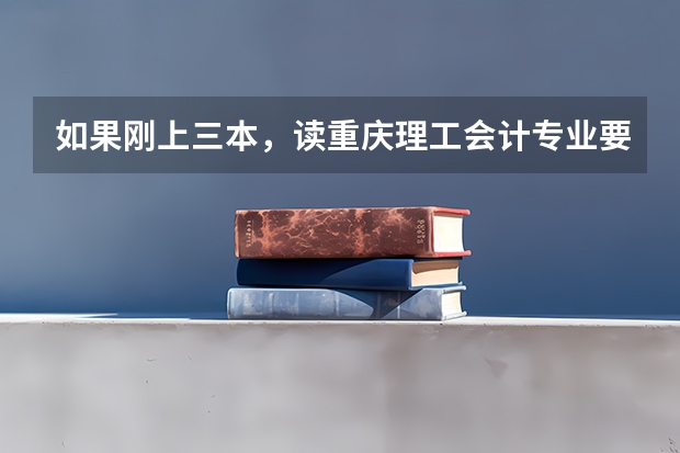 如果刚上三本，读重庆理工会计专业要塞多少钱？学校里有关系。其他三本好点的专业呢