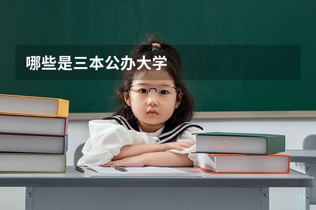 哪些是三本公办大学