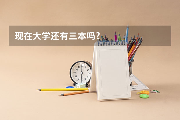 现在大学还有三本吗?