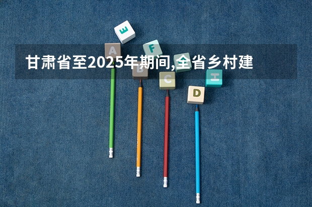 甘肃省至2025年期间,全省乡村建设示范行动的创建目标是创建多少个示范