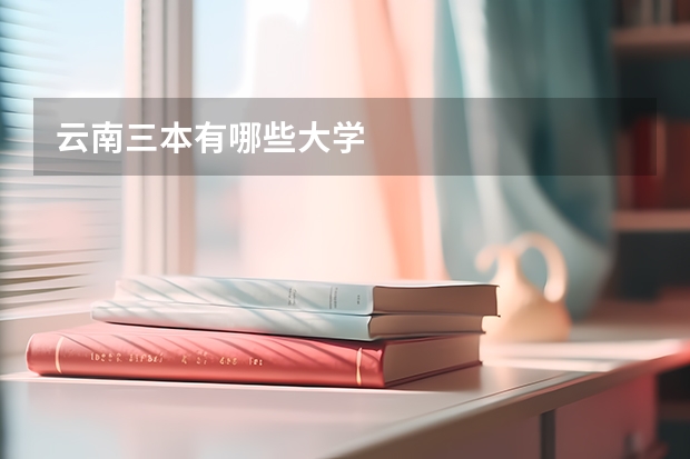 云南三本有哪些大学