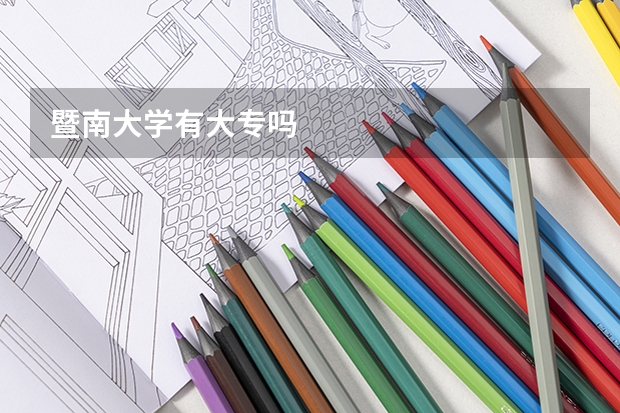 暨南大学有大专吗