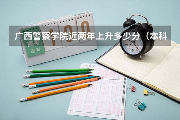 广西警察学院近两年上升多少分（本科）