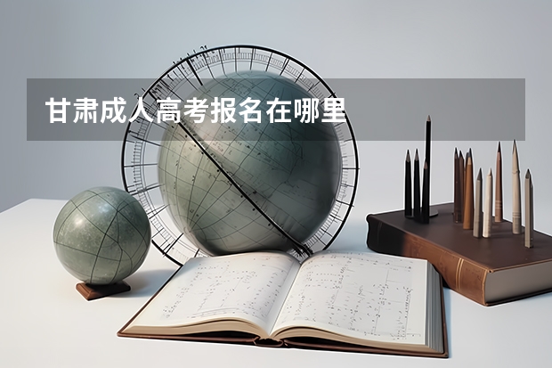 甘肃成人高考报名在哪里